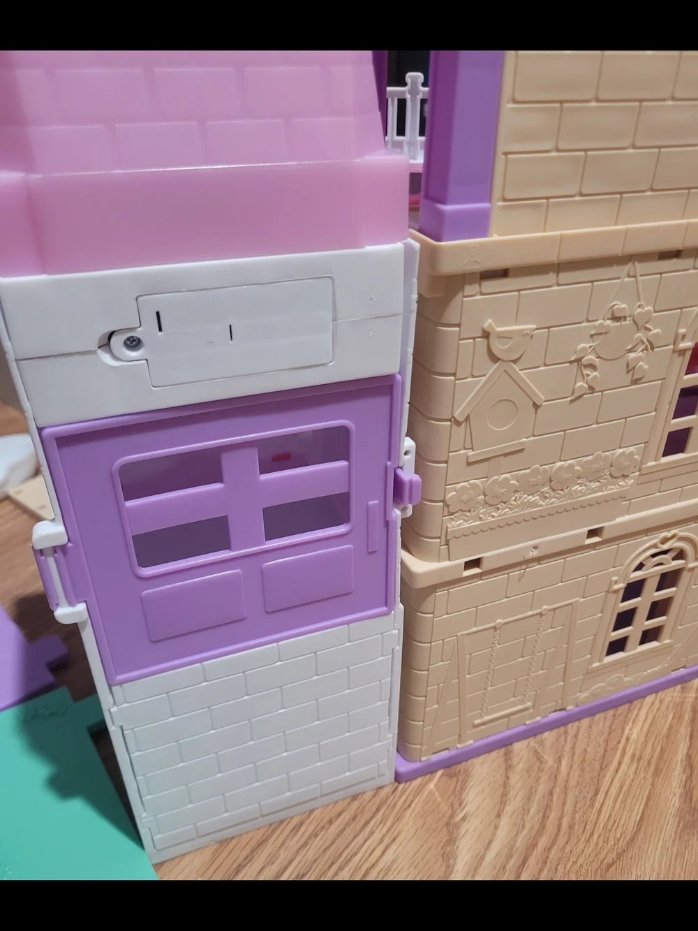 Pink & Purple Dollhouse Playset with Furniture and Figures